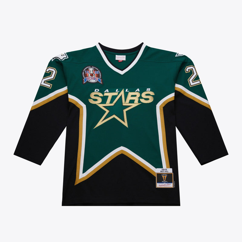 Mitchell & Ness Brett Hull Green Dallas Stars 1998/99 Power Play Player Jersey