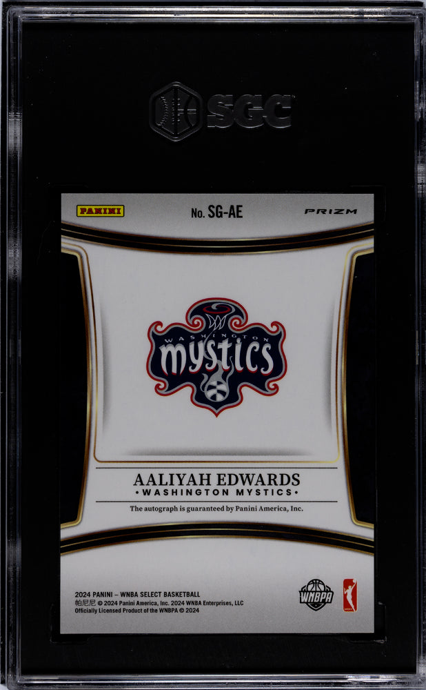 2024 Select #SG-AE Aaliyah Edwards Signatures SGC 10