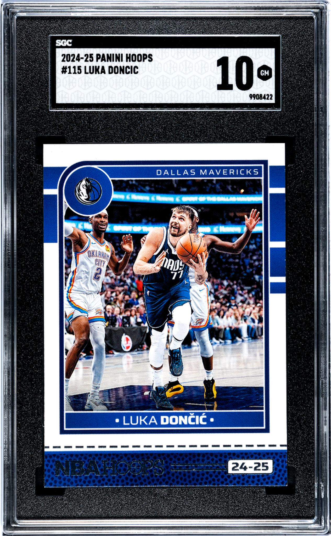2024-25 Panini Hoops #115 Luka Doncic SGC 10