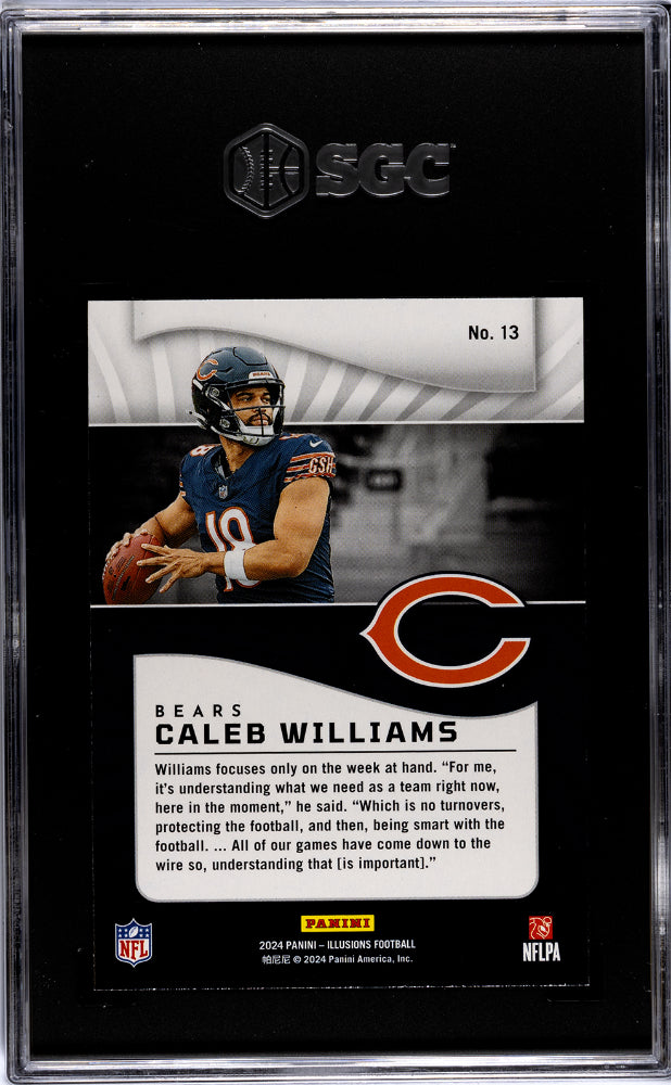 2024 Panini Illusions #13 Caleb Williams Retail SGC 9.5