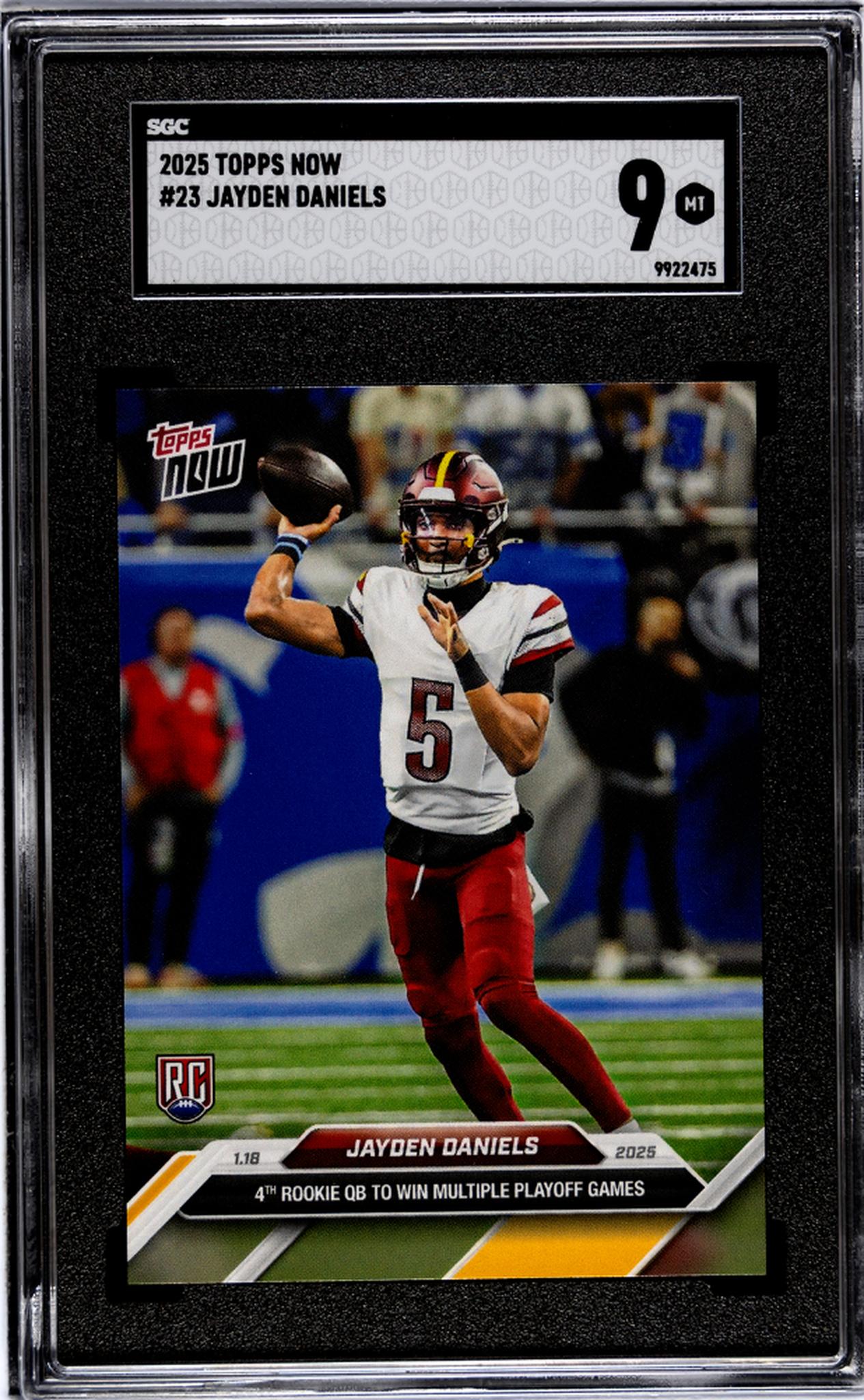 2025 Topps Now #23 Jayden Daniels SGC 9