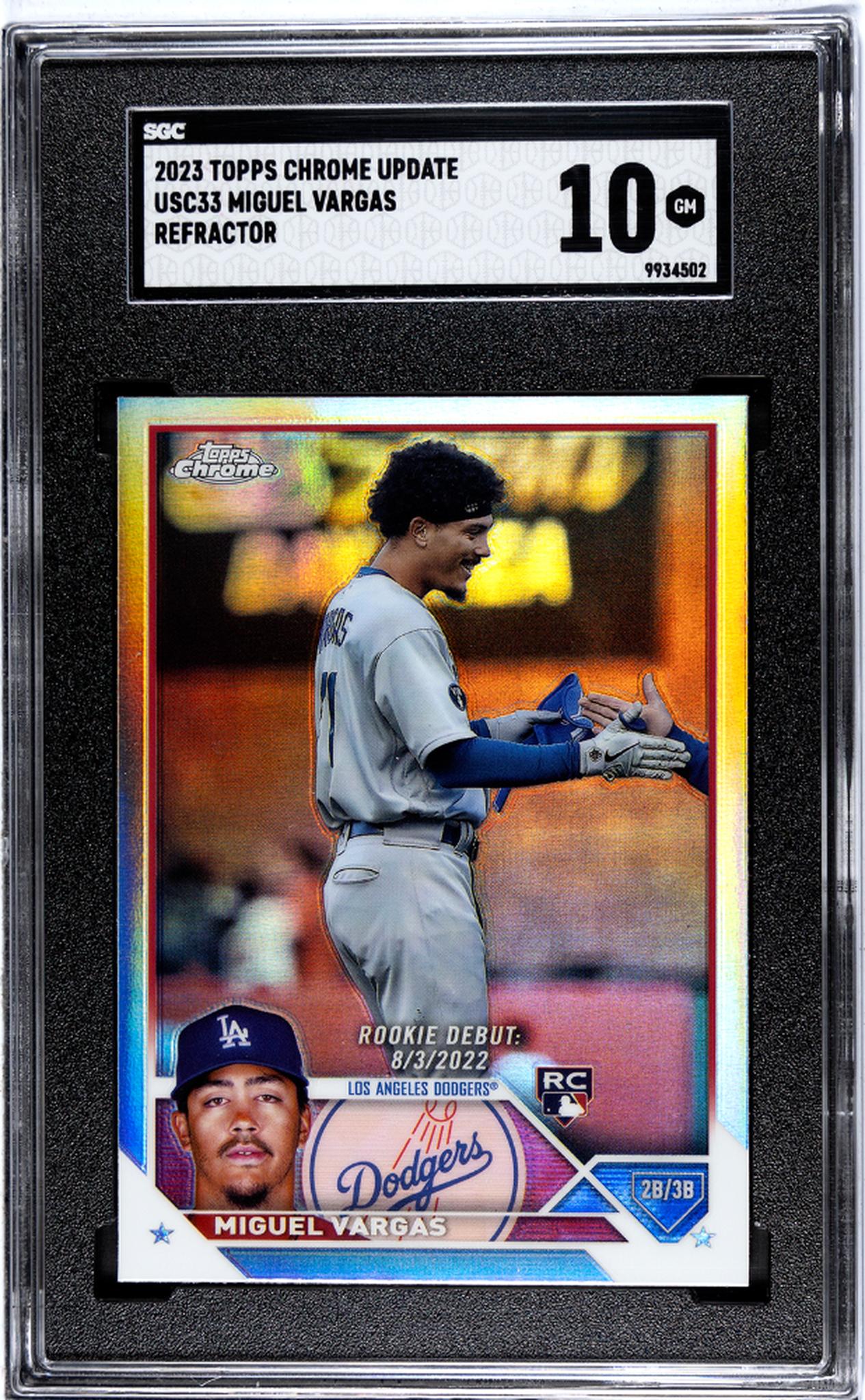 2023 Topps Chrome #USC33 Miguel Vargas Refractor Rookie  SGC 10