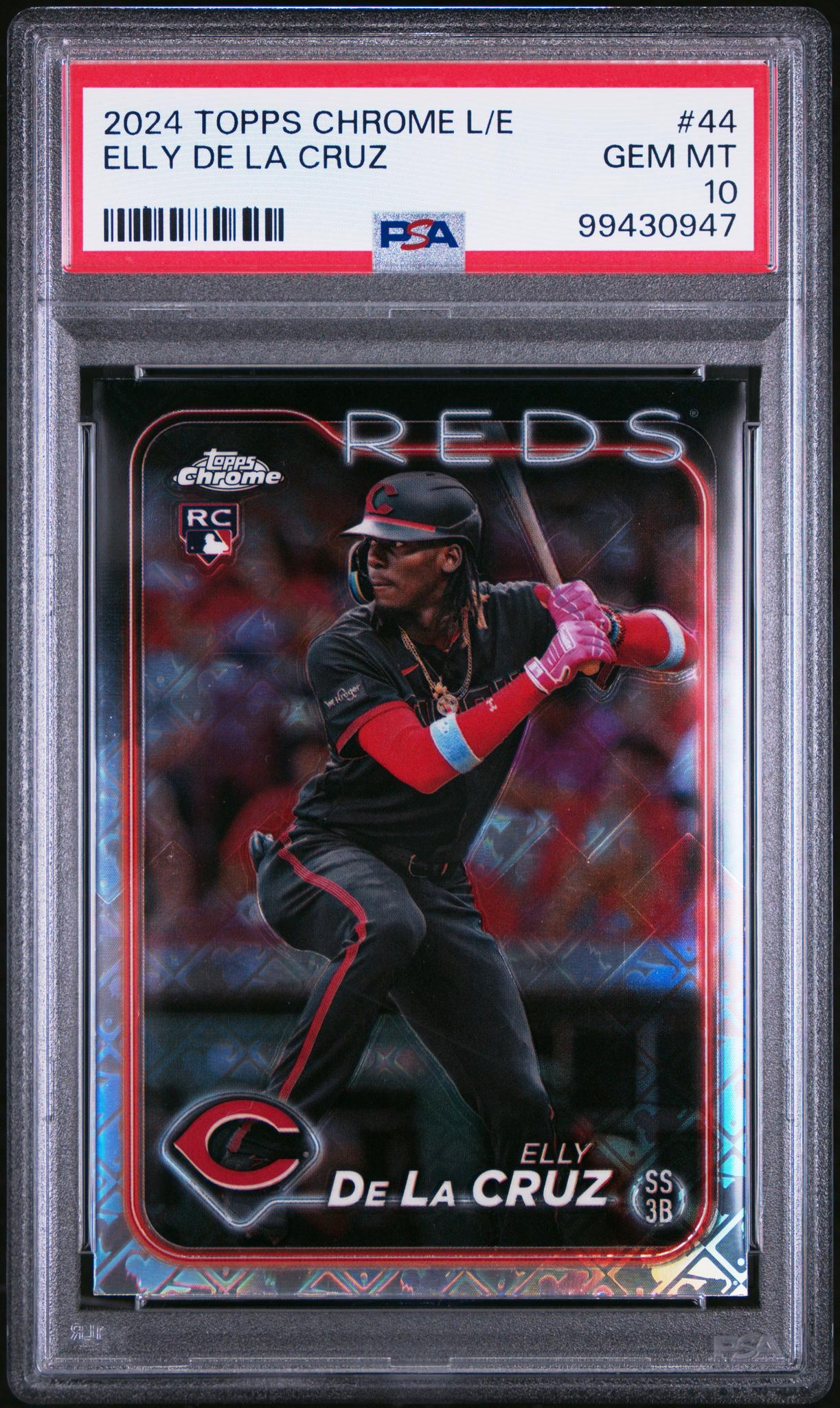 2024 Topps Chrome Logofractor Rookie #44 Elly De La Cruz PSA 10