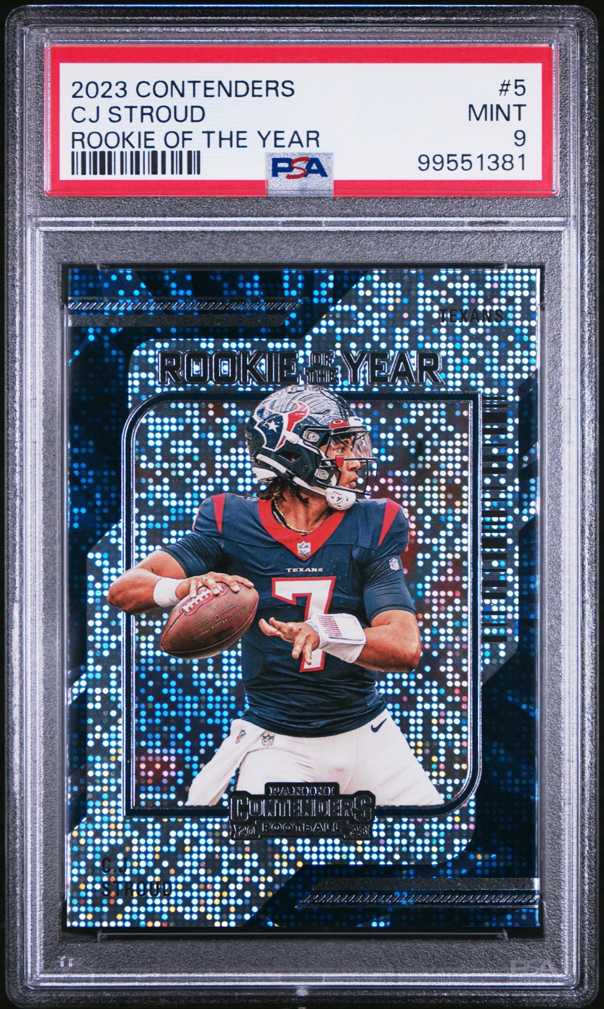 2023 Contenders #5 CJ Stroud Rookie of the Year PSA 9