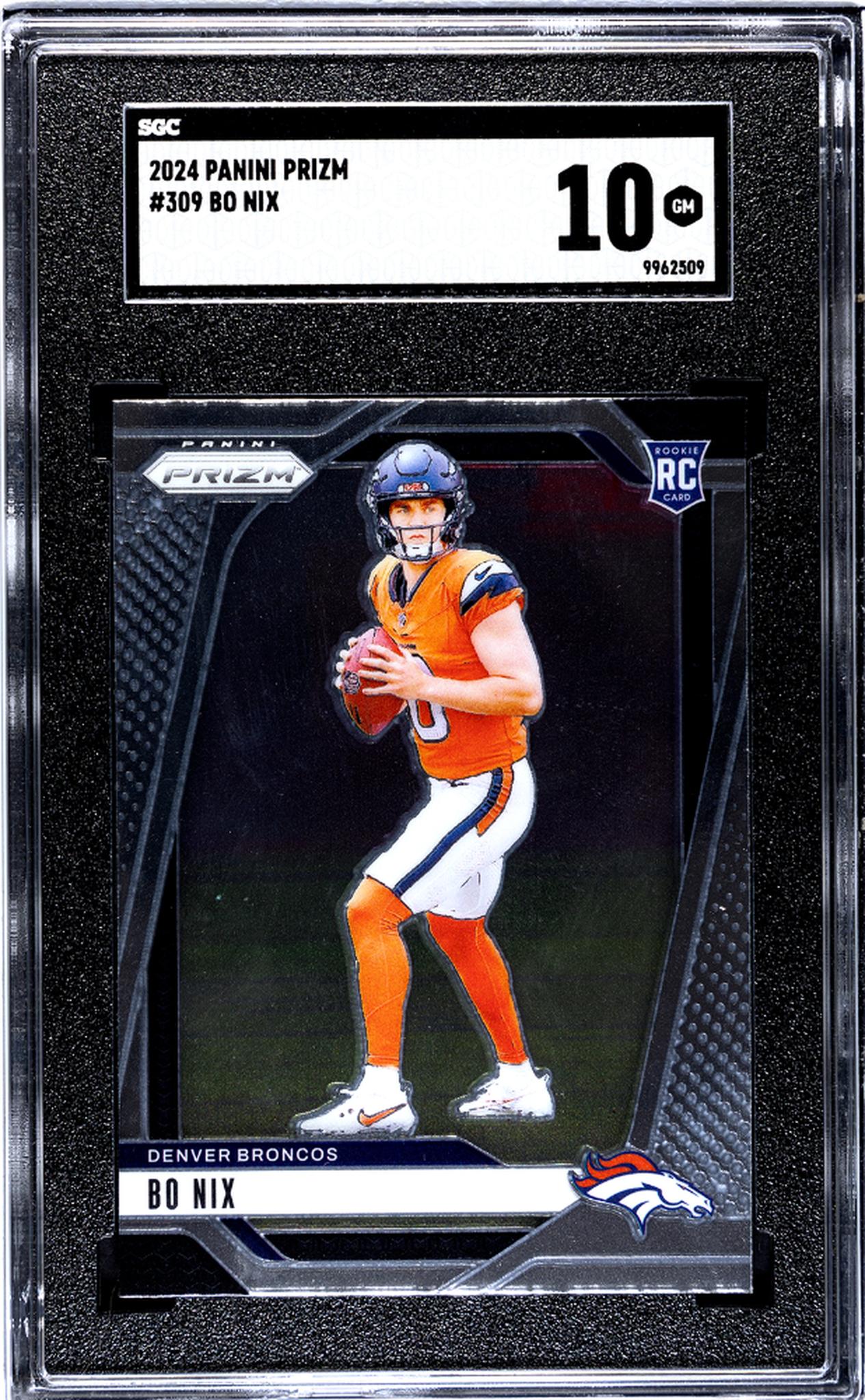 2024 Panini Prizm #309 Bo Nix SGC 10
