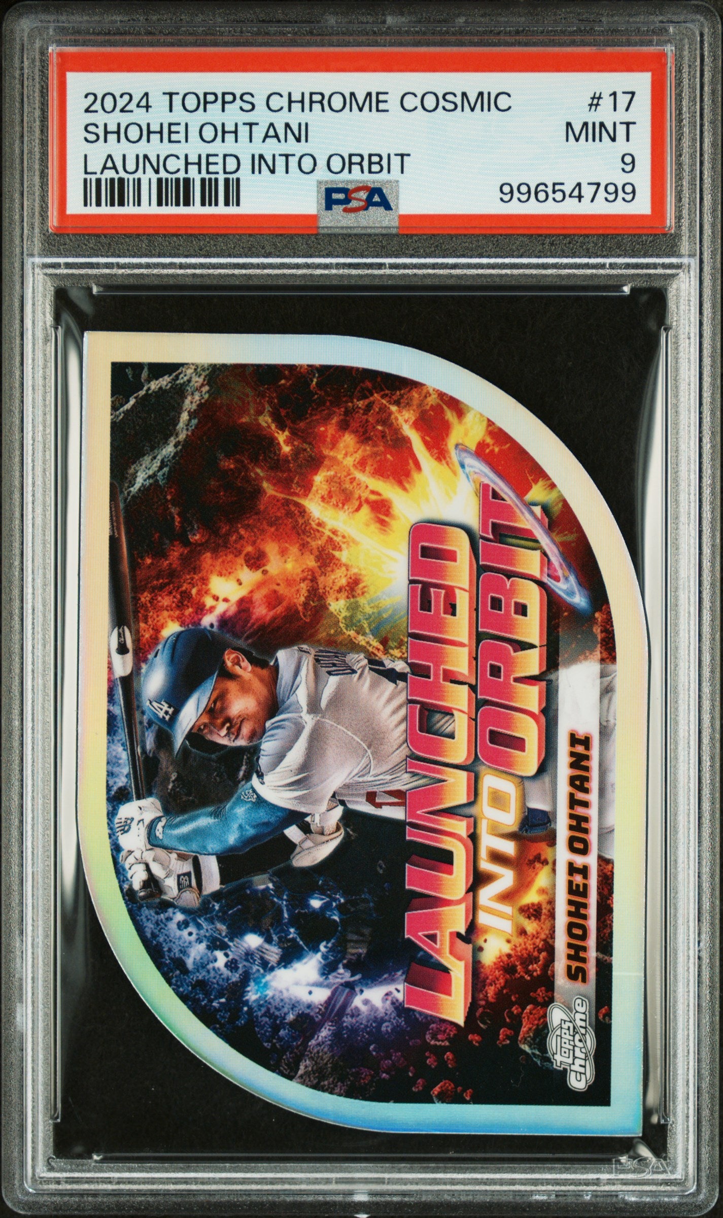 2024 Topps Chrome Cosmic Launched Into Orbit #17 Shohei Ohtani PSA 9