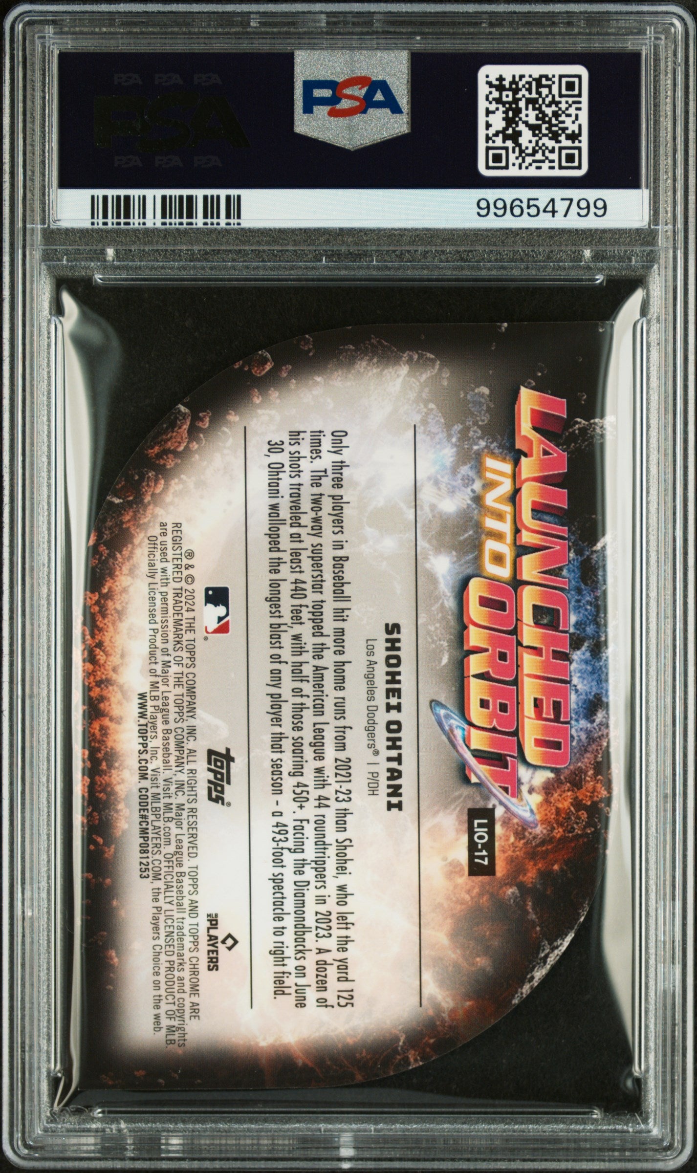 2024 Topps Chrome Cosmic Launched Into Orbit #17 Shohei Ohtani PSA 9