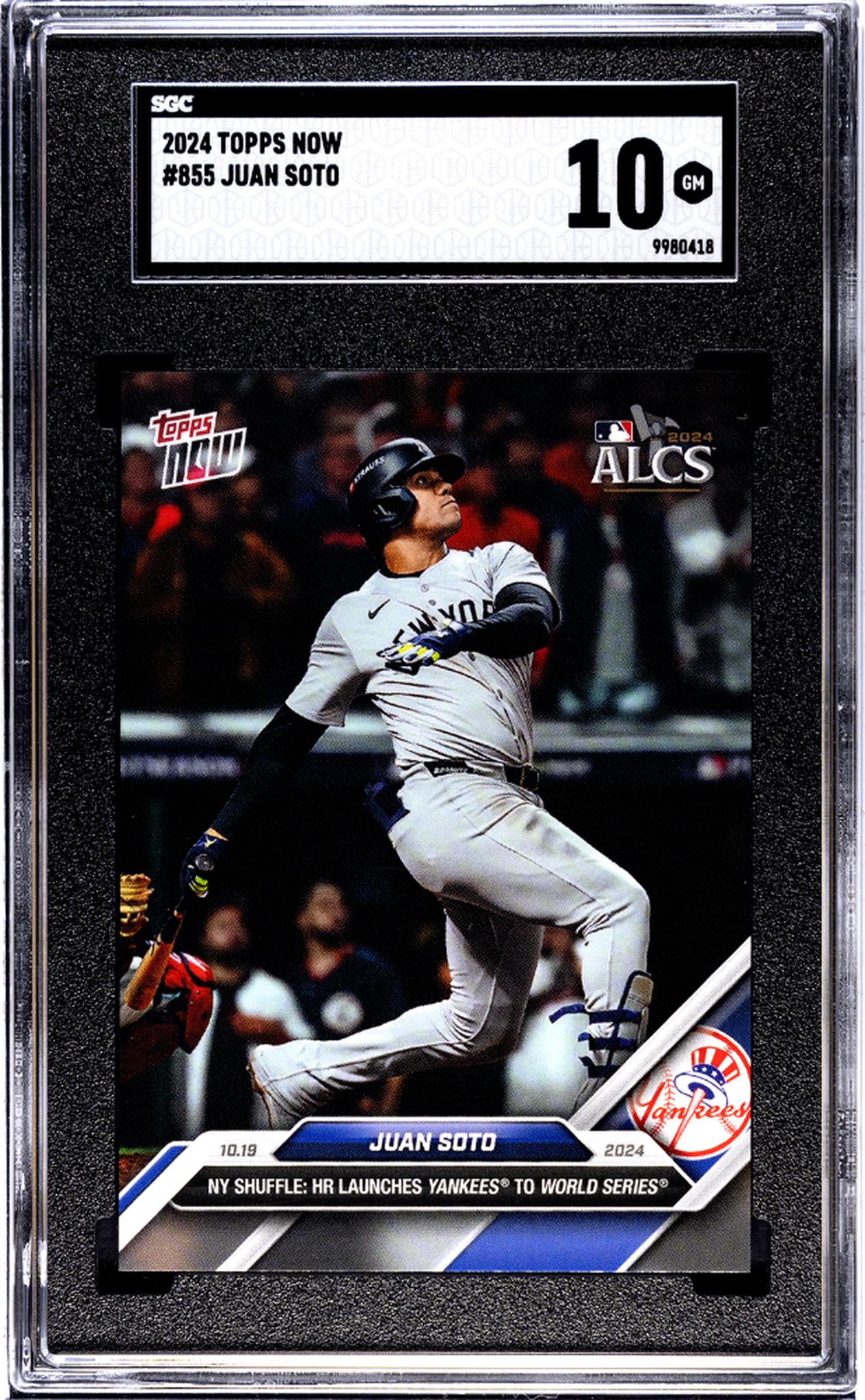 2024 Topps Now Juan Soto #855 SGC 10
