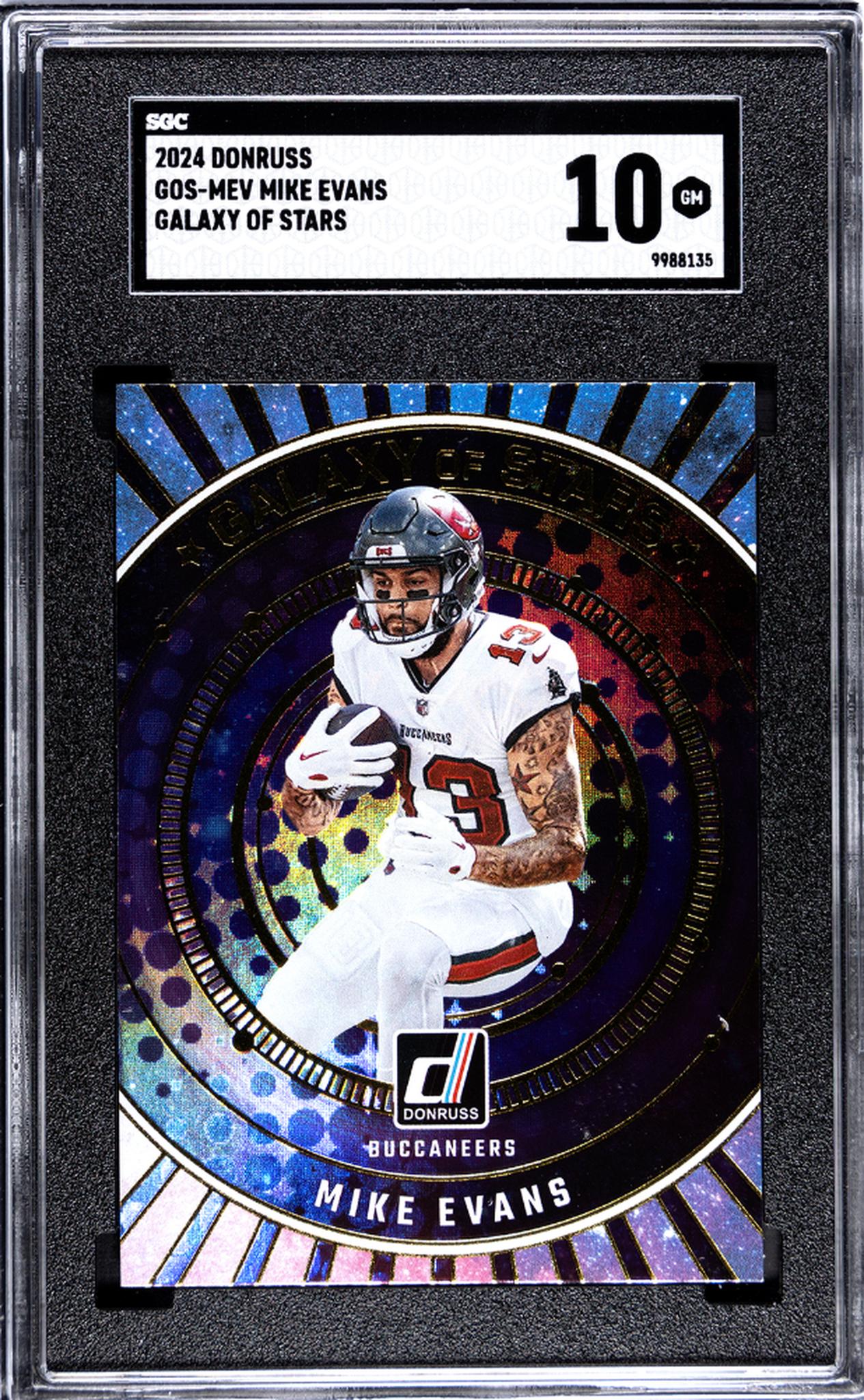 2024 Donruss #GOS-MEV Mike Evans Galaxy Of Stars SGC 10