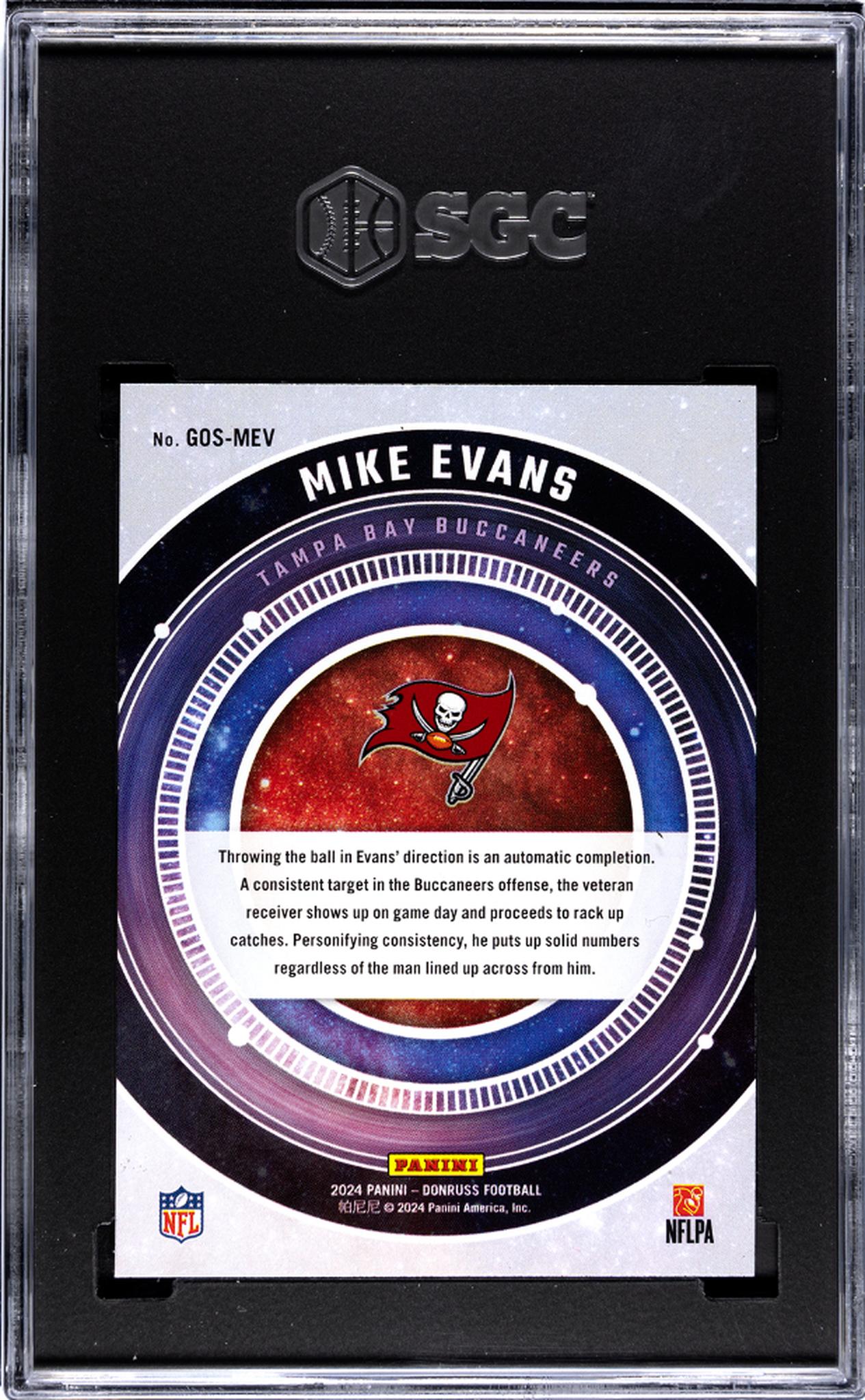 2024 Donruss #GOS-MEV Mike Evans Galaxy Of Stars SGC 10