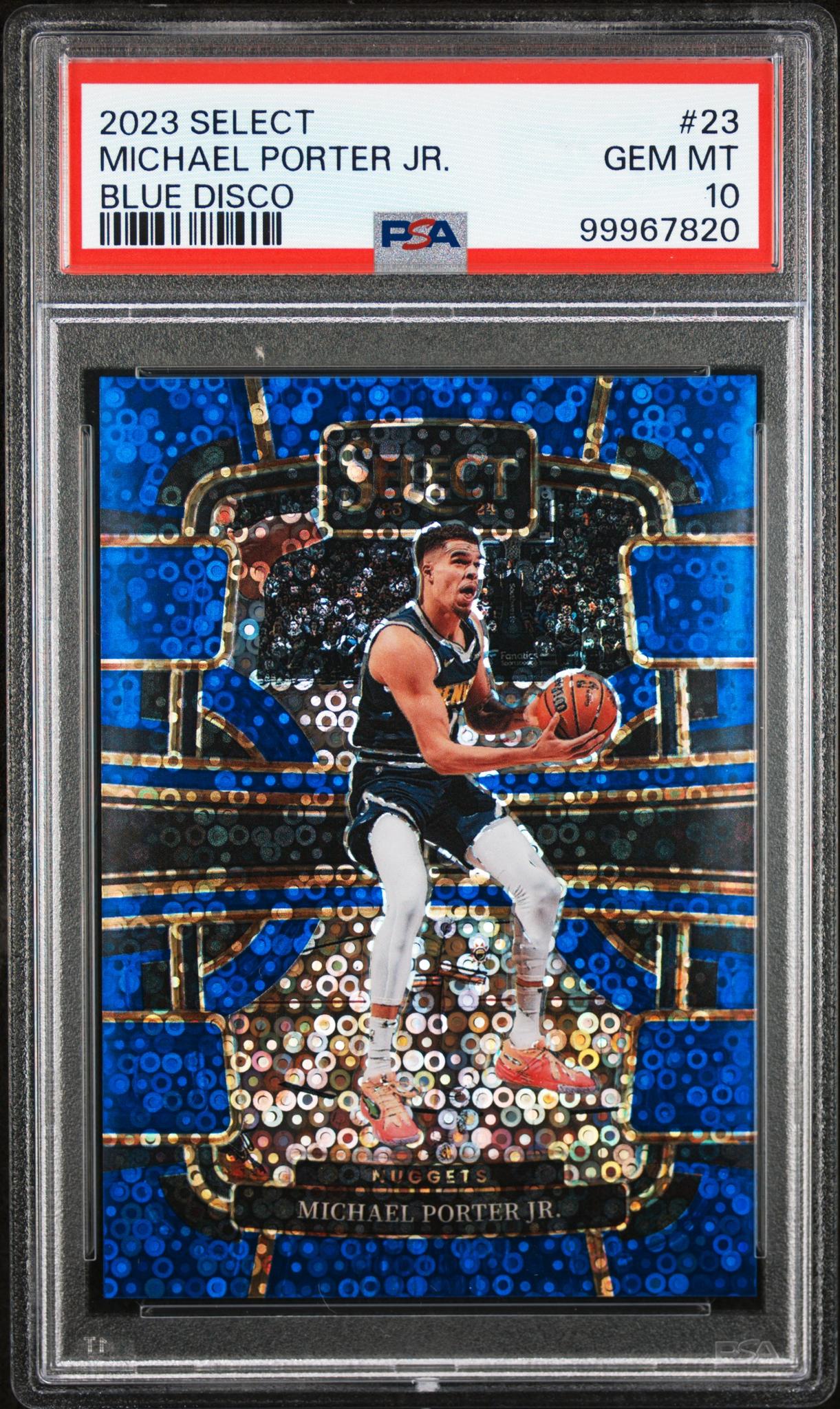 2023 Panini Select Blue Disco Michael Porter Jr. #23 /25 PSA 10