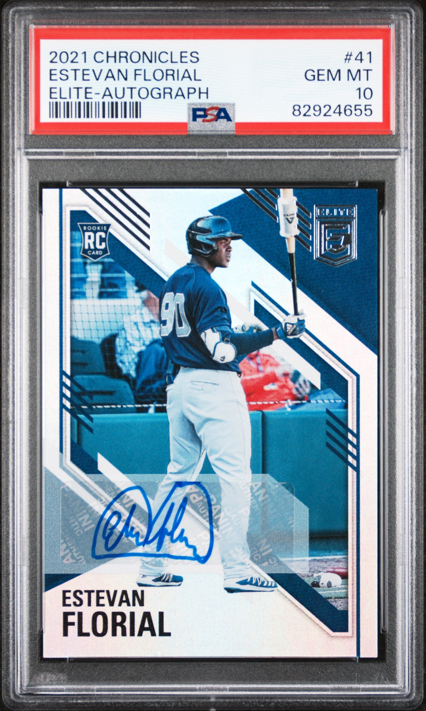 2021 Panini Chronicles Elite Estevan Florial #41 RC Auto PSA 10