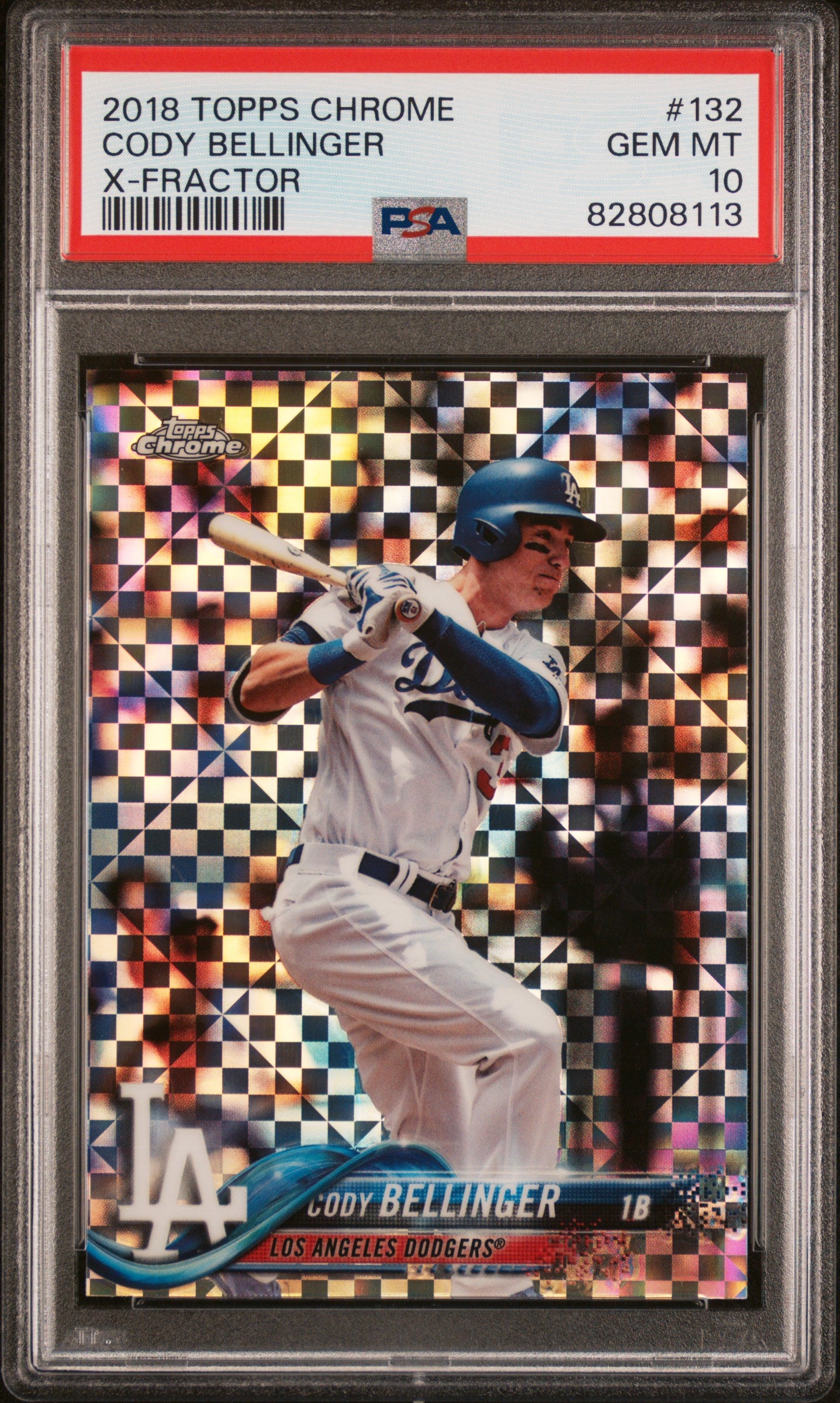 2018 Topps Chrome Xfractor Cody Bellinger #132 PSA 10