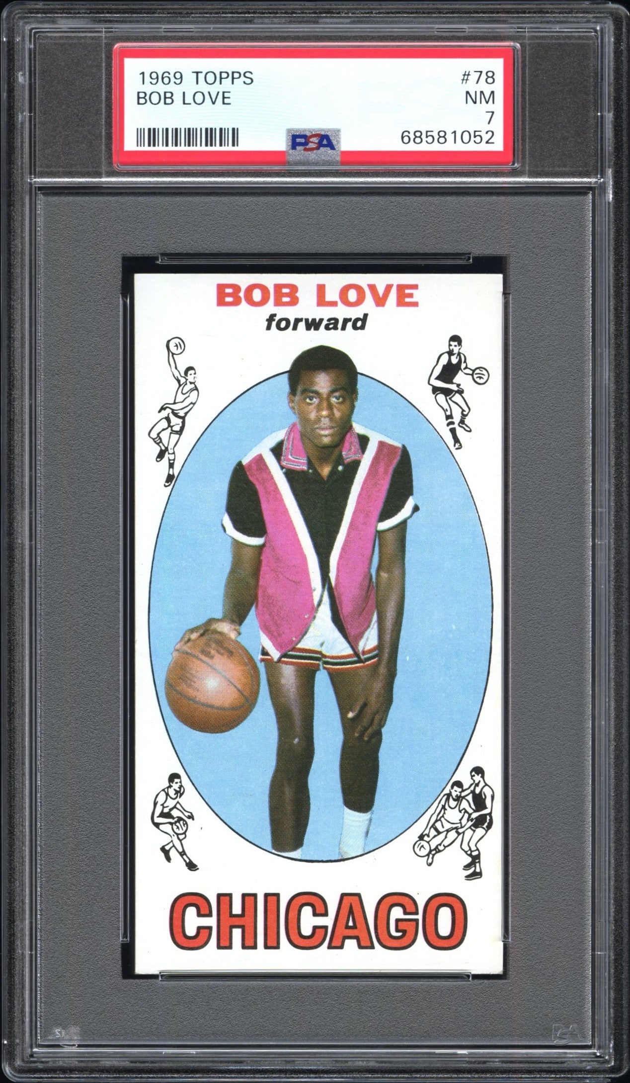 1969 Topps #78 Bob Love PSA 7