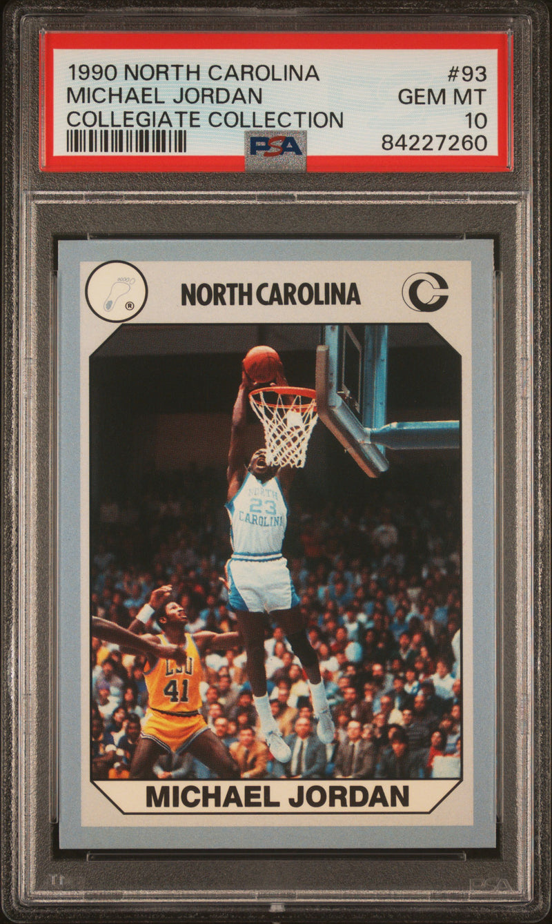 1990 Collegiate Collection North Carolina Michael Jordan #93 PSA 10