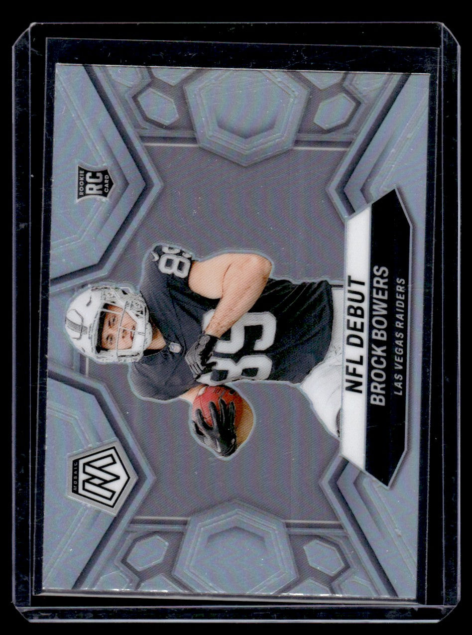 2024 Panini Prizm #286 Brock Bowers NFL Debut Rookie Silver Prizm