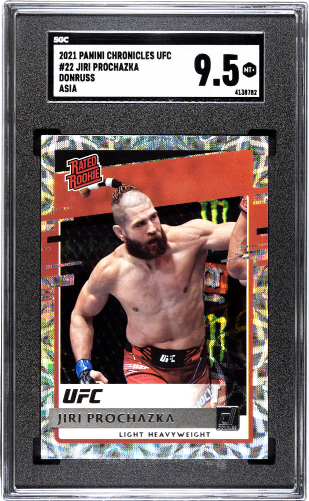 2021 Panini Chronicles UFC Donruss Rated Rookie Asia Jiri Prochazka #22 SGC 9.5