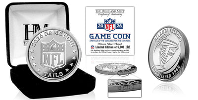 Highland Mint Atlanta Falcons 2026 Silver Plated Game Flip Coin - Limited Edition /5,000