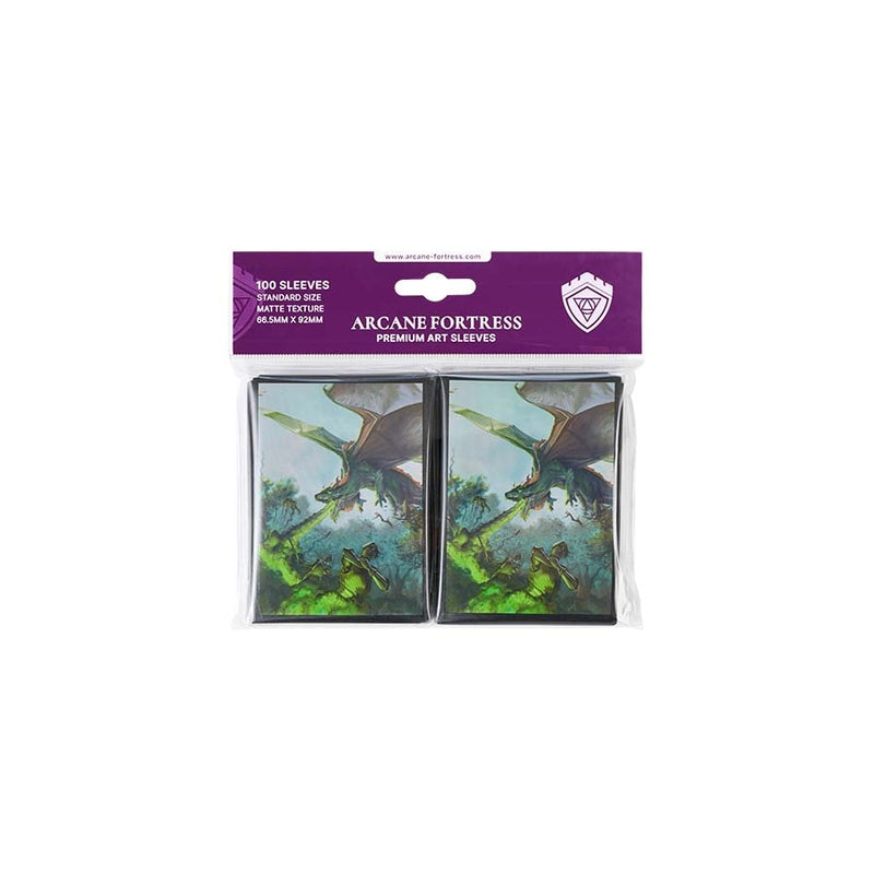 Arcane Fortress Year of the Dragon Matte Sleeves (100 Count) - Nature's Retribution