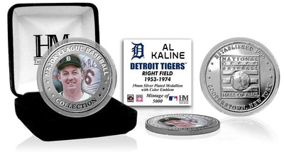 Highland Mint Al Kaline Baseball Hall of Fame Silver Color Coin - Limited Edition /5000