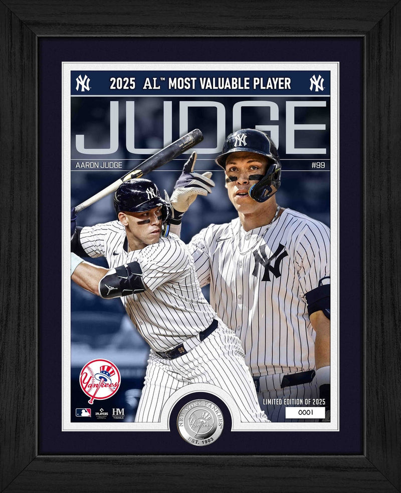 Highland Mint Aaron Judge 2025 AL MVP Bronze Coin Photo Mint - Limited Edition /2,025