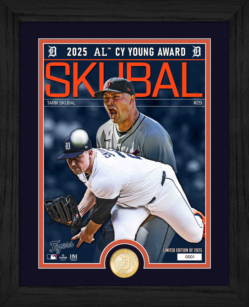 Highland Mint Tarik Skubal 2025 AL Cy Young Bronze Coin Photo Mint - Limited Edition /2,025