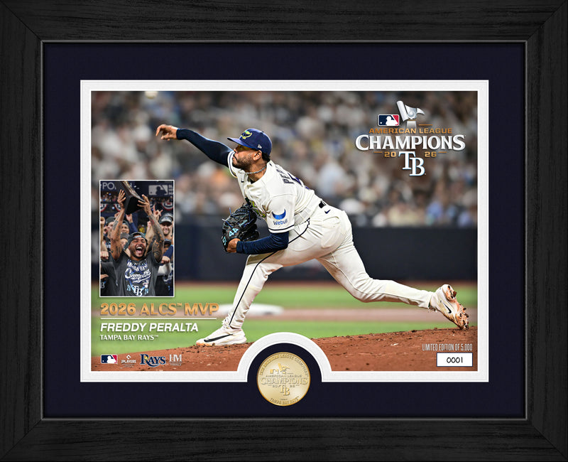 Highland Mint Freddy Peralta Tampa Bay Rays 2026 ALCS MVP Bronze Coin Photo Mint - Limited Edition /5,000
