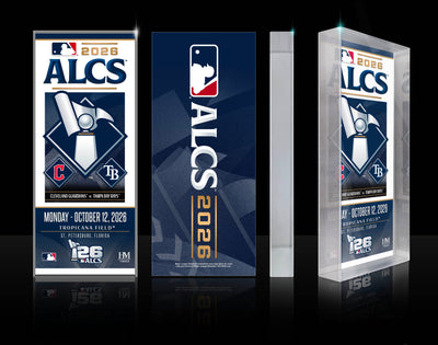 Highland Mint Cleveland Guardians vs Tampa Bay Rays 2026 ALCS Dueling Acrylic Ticket BlocKart
