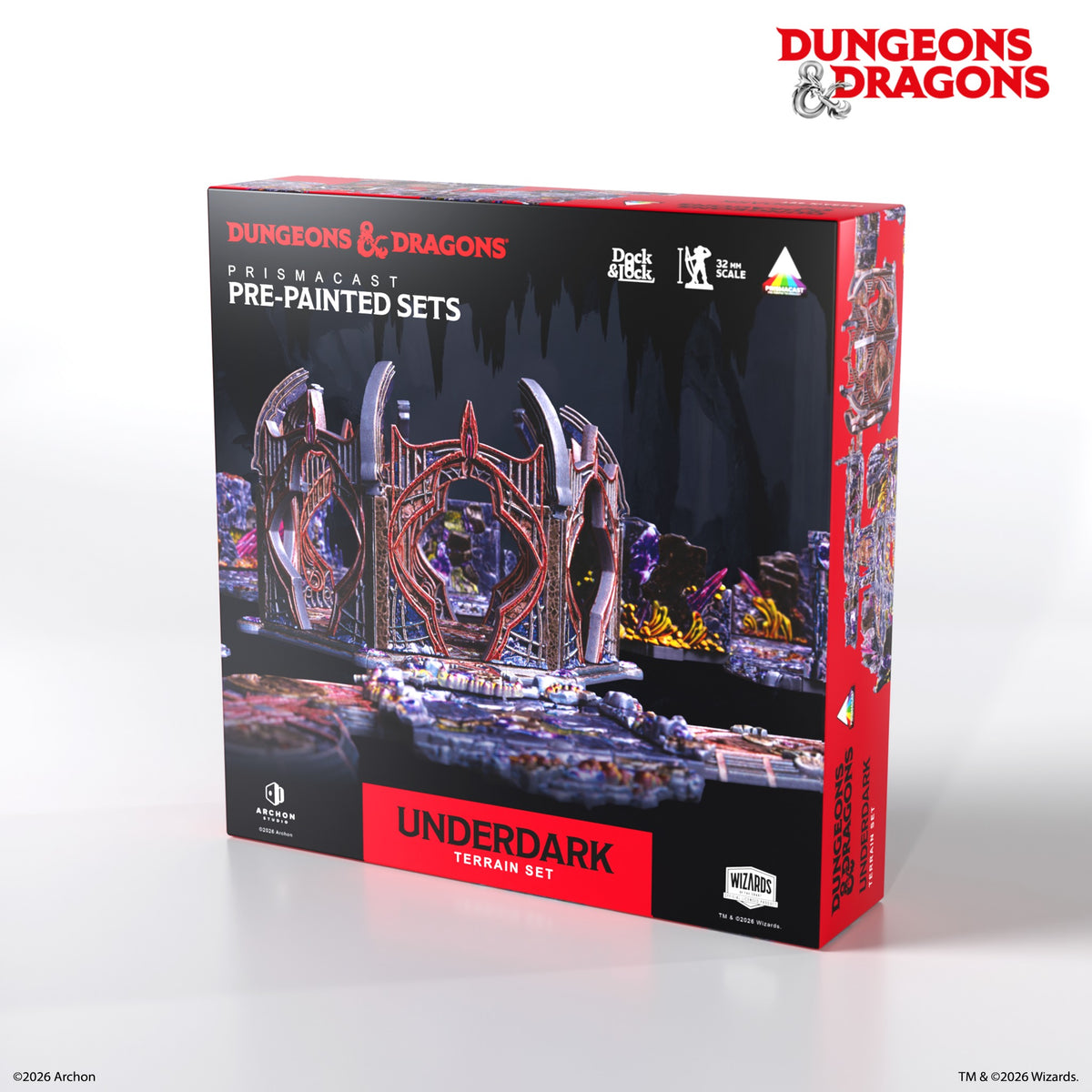 Dungeons & Dragons Prismacast Pre-Painted Sets: Underdark Terrain Set