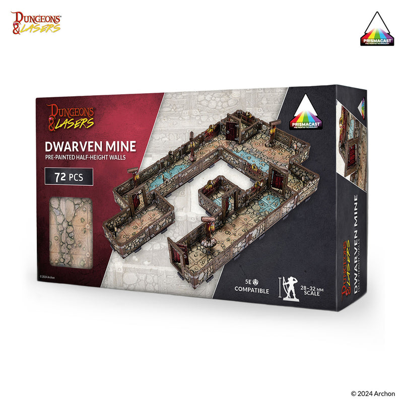 Archon Studio Dungeons & Lasers Dwarven Mine - Pre-Painted Terrain Set