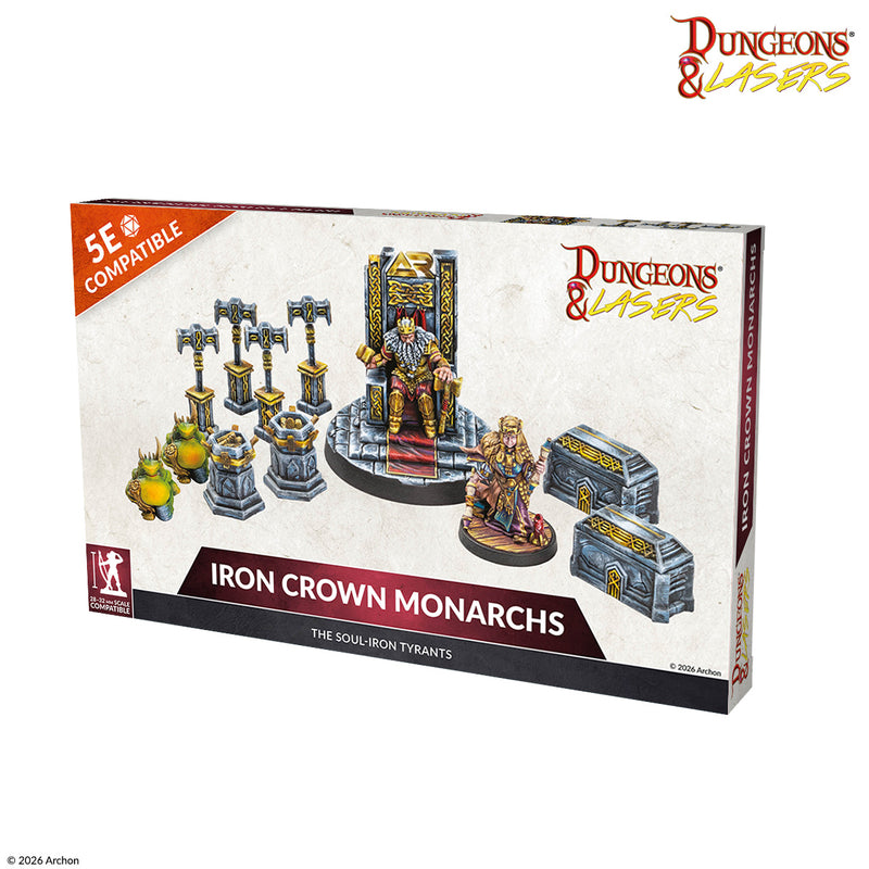 Dungeons & Lasers Iron Crown Monarchs Miniatures Set