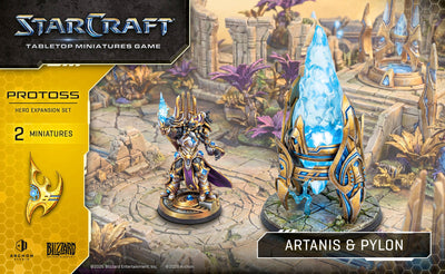 Archon Studio StarCraft Tabletop Miniatures Game Protoss Hero Expansion Set Artanis & Pylon
