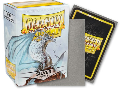 Dragon Shield Standard Matte Silver Sleeves 100ct