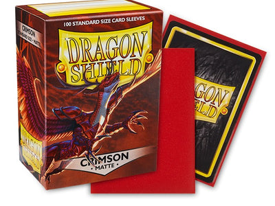 Dragon Shield Standard Matte Crimson Sleeves 100ct