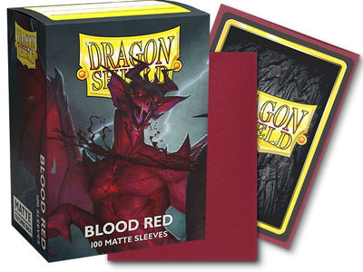 Dragon Shield Standard Matte Blood Red Sleeves 100ct