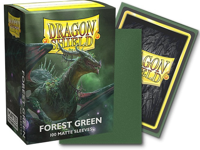 Dragon Shield Sleeves: Standard Matte - Forest Green 100CT