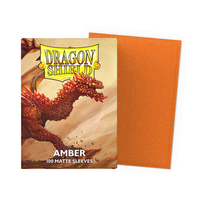 Dragon Shield Standard Matte Amber Sleeves 100 Count