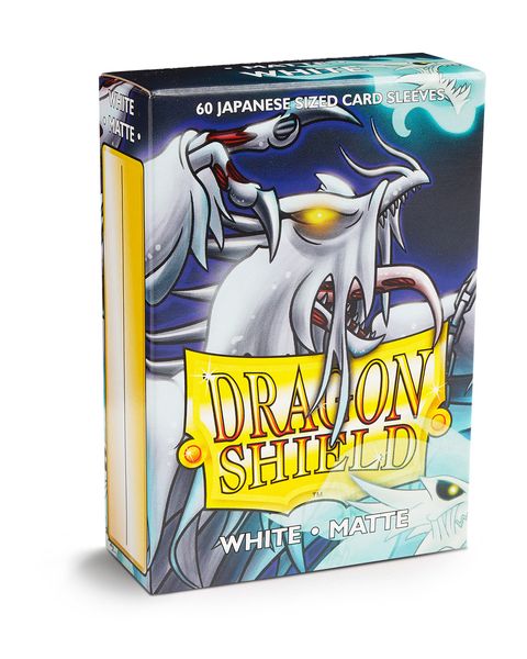 Dragon Shield Sleeves: Japanese Matte - White 60CT