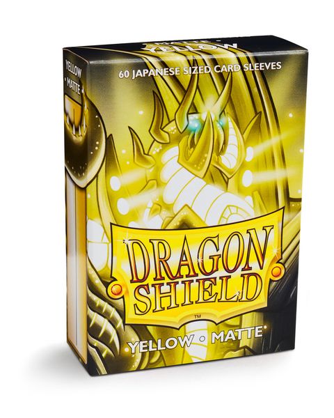 Dragon Shield Sleeves: Japanese Matte - Yellow 60CT