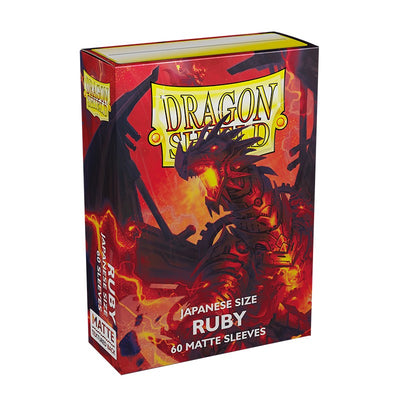 Dragon Shield Matte Japanese Size Ruby 60 Count Sleeves