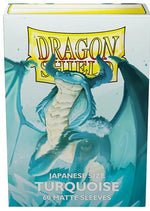 Dragon Shield Sleeves: Japanese Matte - Turquoise 60CT