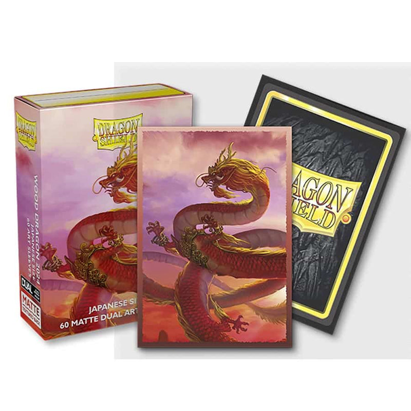Dragon Shield Dual Matte Art Japanese Sleeves (60 Count) - Year of the Wood Dragon 2024