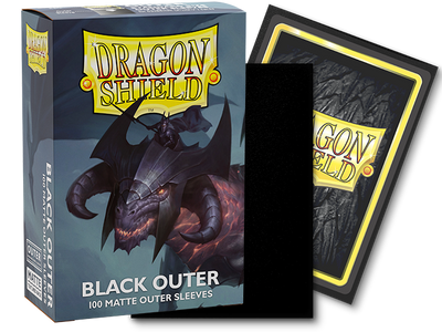 Dragon Shield Outer Sleeves Standard Matte Black 100ct