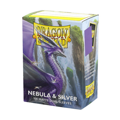 Dragon Shield Standard Matte Dual Nebula & Silver Sleeves 100 Count