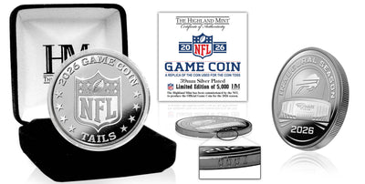 Highland Mint Buffalo Bills 2026 Inaugural Season Silver Plated Game Flip Coin - Limited Edition /5,000