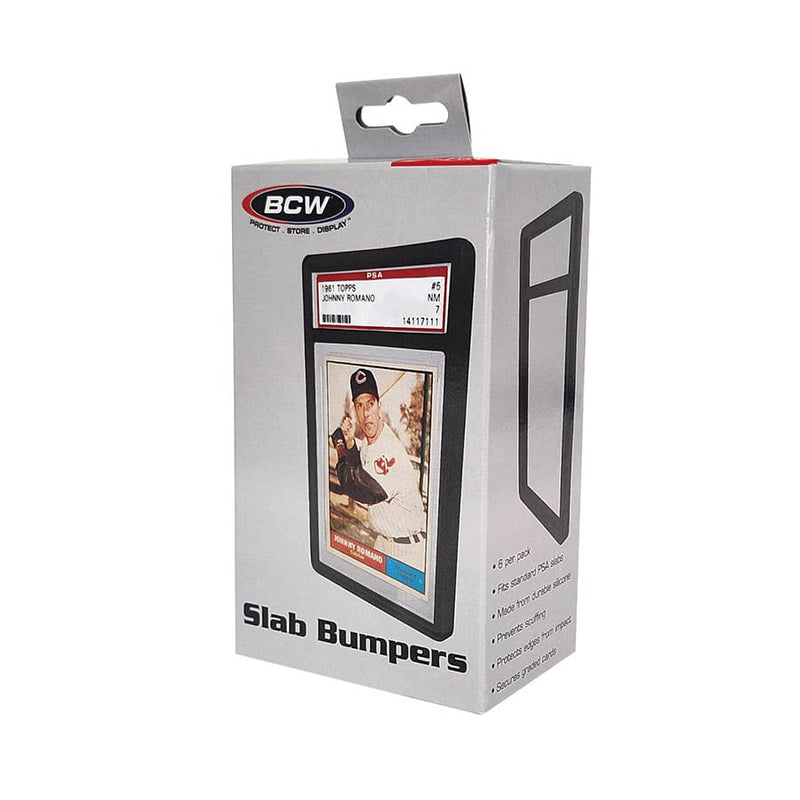 BCW Graded Slab Bumpers for PSA Cards (6 Count) - Black