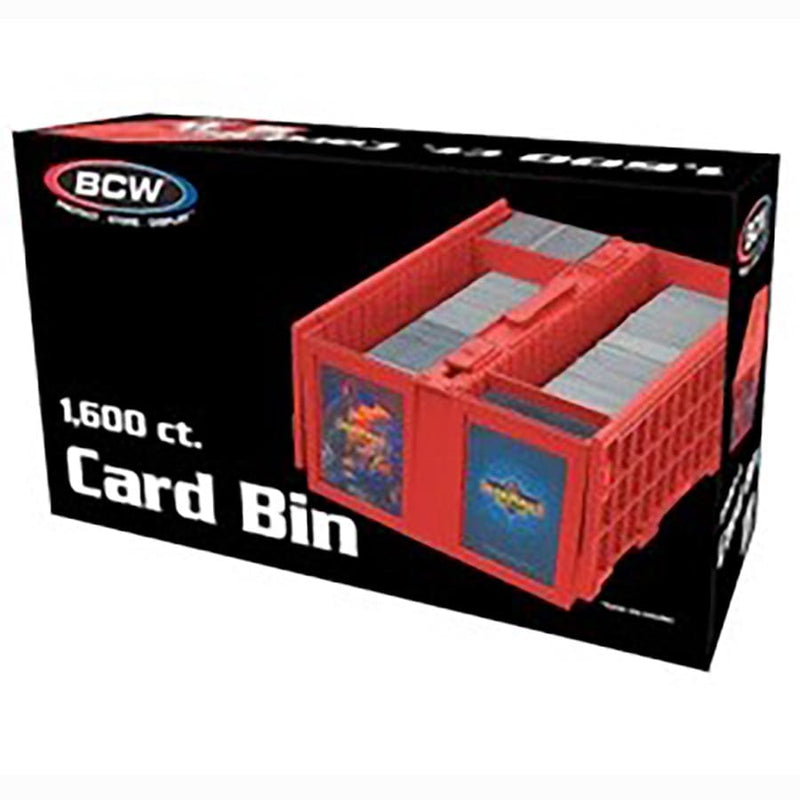 BCW Supplies 1600-Count Card Bin - Red