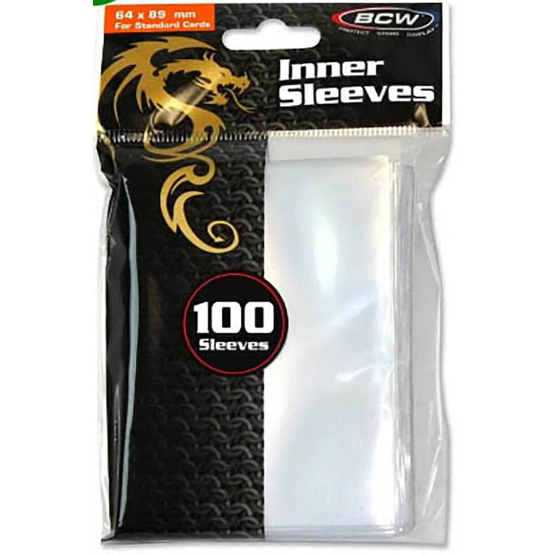 BCW Deck Guard Inner Sleeves (100 Count) - Standard Size