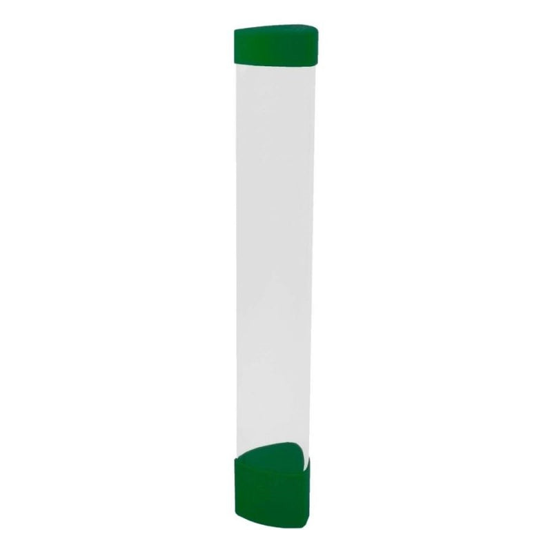 BCW Clear Playmat Tube with Dice Cap - Green
