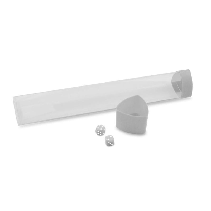 BCW Playmat Tube with Dice Cap - White